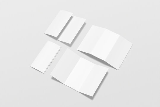 A4 Trifold Brochure Mockup