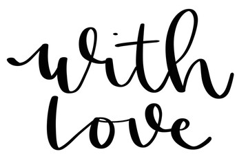 With love handlettering