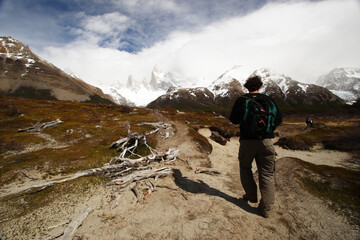 Obraz premium Hiking at El Chalten, Patagonia, Argentina
