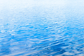 Obraz premium Blue rippled water surface, natural background