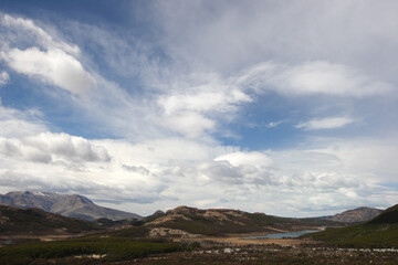 Fototapeta premium Hiking at El Chalten, Patagonia, Argentina