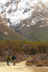 Fototapeta premium Hiking at El Chalten, Patagonia, Argentina