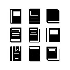 book icon or logo isolated sign symbol vector illustration - high quality black style vector icons
