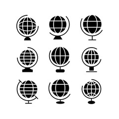 globe icon or logo isolated sign symbol vector illustration - high quality black style vector icons
