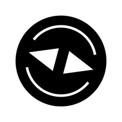 compass icon or logo isolated sign symbol vector illustration - high quality black style vector icons
