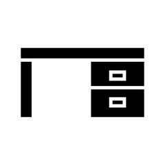 desk icon or logo isolated sign symbol vector illustration - high quality black style vector icons
