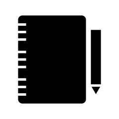 diary icon or logo isolated sign symbol vector illustration - high quality black style vector icons
