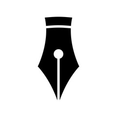 fountain pen icon or logo isolated sign symbol vector illustration - high quality black style vector icons
