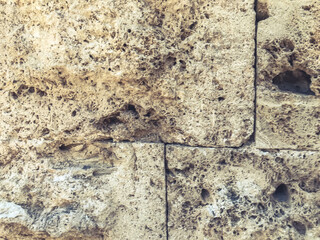 texture, background. brickwork, strong, reliable stone wall. concrete material. mold, damage, chips and holes on the texture