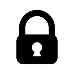 lock icon or logo isolated sign symbol vector illustration - high quality black style vector icons
