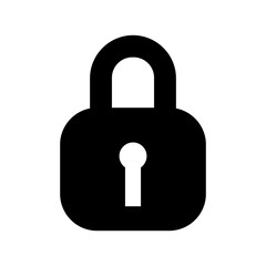 lock icon or logo isolated sign symbol vector illustration - high quality black style vector icons
