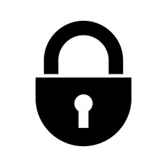 lock icon or logo isolated sign symbol vector illustration - high quality black style vector icons
