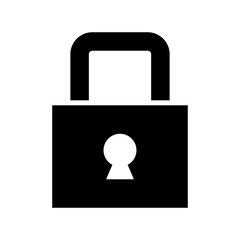 lock icon or logo isolated sign symbol vector illustration - high quality black style vector icons
