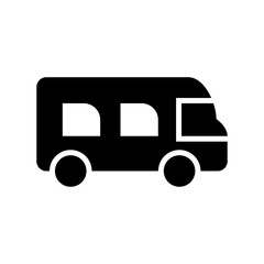 minibus icon or logo isolated sign symbol vector illustration - high quality black style vector icons

