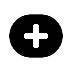 plus icon or logo isolated sign symbol vector illustration - high quality black style vector icons
