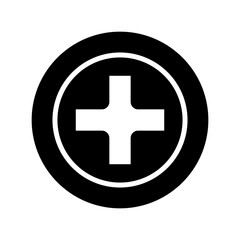 plus icon or logo isolated sign symbol vector illustration - high quality black style vector icons
