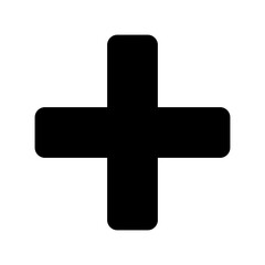 plus icon or logo isolated sign symbol vector illustration - high quality black style vector icons

