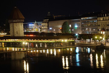 Notturno sul lago di lucerna.