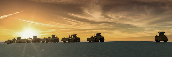Fototapeta premium vehicles dedicated to infrastructure construction