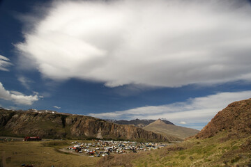Hiking to Laguna Torre at El Chalten, Patagonia, Argentina
