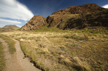 Hiking to Laguna Torre at El Chalten, Patagonia, Argentina