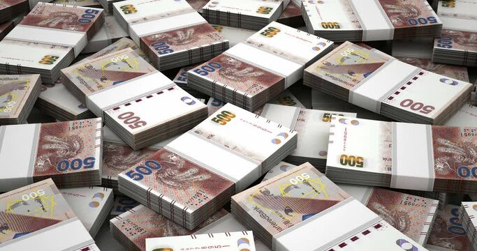 Stack of Hong Kong Dollar (seamless)