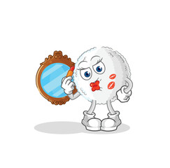 white blood make up mascot. cartoon vector
