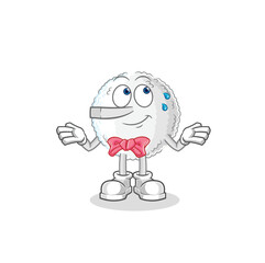 white blood lie like Pinocchio character. cartoon mascot vector