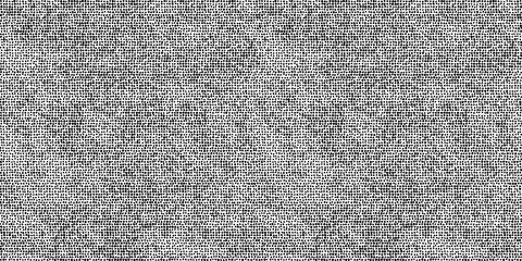 Seamless vintage distressed halftone dot background pattern. Tileable grunge black and white printer ink raster dots texture overlay. Retro comic book or print making creative concept backdrop..