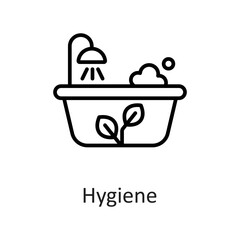 Hygiene vector Outline Icon Design illustration on White background. EPS 10 File 