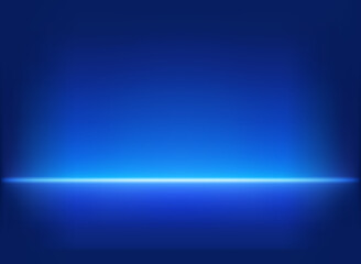 illuminated studio with neon light. 3d vector illustration