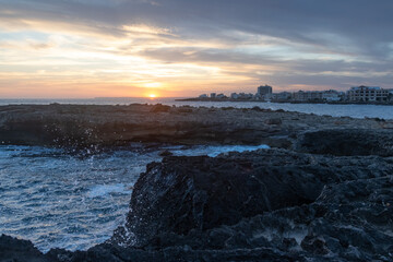 Dämmerung am Mittelmeer