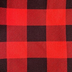 Black and Red Flannel Background - Add Your Text