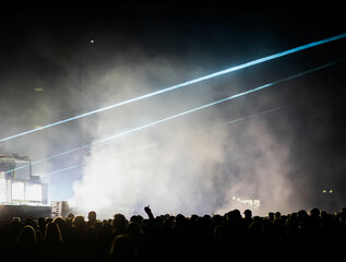 crowd at concert - summer music festival