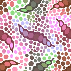 Summer cartoon seamless color beans pattern for wrapping and kitchen fabrics and clothes kids print