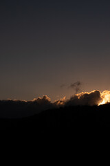 sunset in the clouds