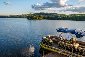 boat on the lake