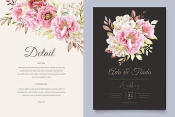 watercolor floral background and frame design