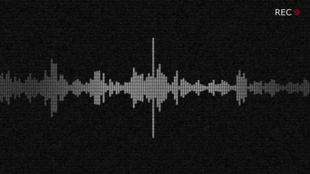 Phone call audio wave interrogation criminal case recording answering machine mailbox visualization