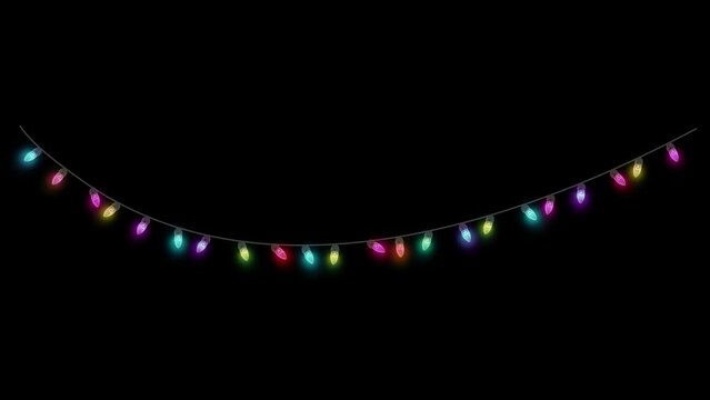 Christmas Light Decorative Borders. his Christmas Light Decorative Borders motion graphic is Christmas lights footage for download to Decorate Lighting Bulbs on video clips. String lights is a ready