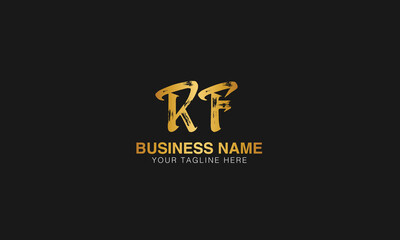 RF initial logo | initial based abstract modern minimal creative logo, vector template image. luxury logotype logo, real estate homie logo. typography logo. initials logo.