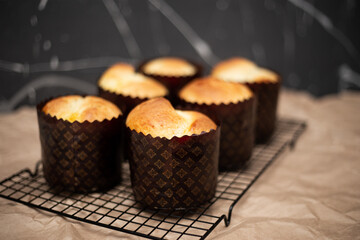 A few Easter cakes are on the table