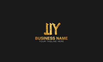 UY initial logo | initial based abstract modern minimal creative logo, vector template image. luxury logotype logo, real estate homie logo. typography logo. initials logo.