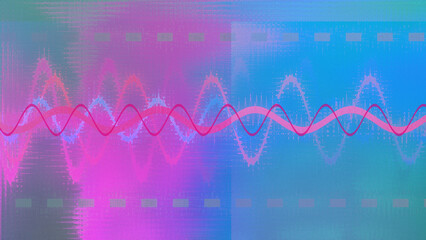 Abstract wavy multicolored background image.