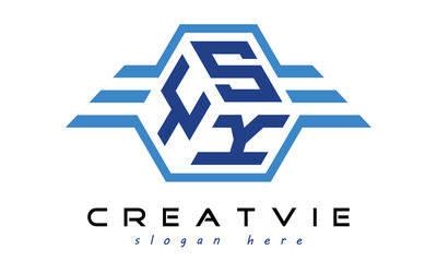YSK three letter geometrical wings logo design vector template. wordmark logo | emblem logo | monogram logo | initial letter logo | typography logo | business logo | minimalist logo |