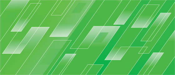 Abstract green background with diagonal geometric shapes. Modern business geometric background red rectangles and diagonal lines. Banner for headers, websites