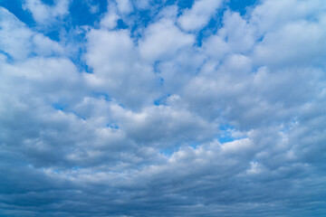 Blue sky and clouds in JAPAN.