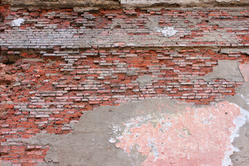 Texture of the old brick wall