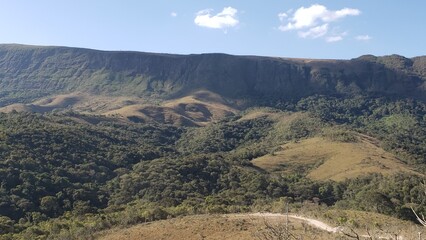 Naklejka premium Panoramic view of Serra da Canastra park in Minas Gerais, MG, Brazil