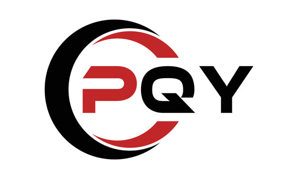 PQY swoosh three letter logo design vector template | monogram logo | abstract logo | wordmark logo | letter mark logo | business logo | brand logo | flat logo | minimalist logo | text | word | symbol